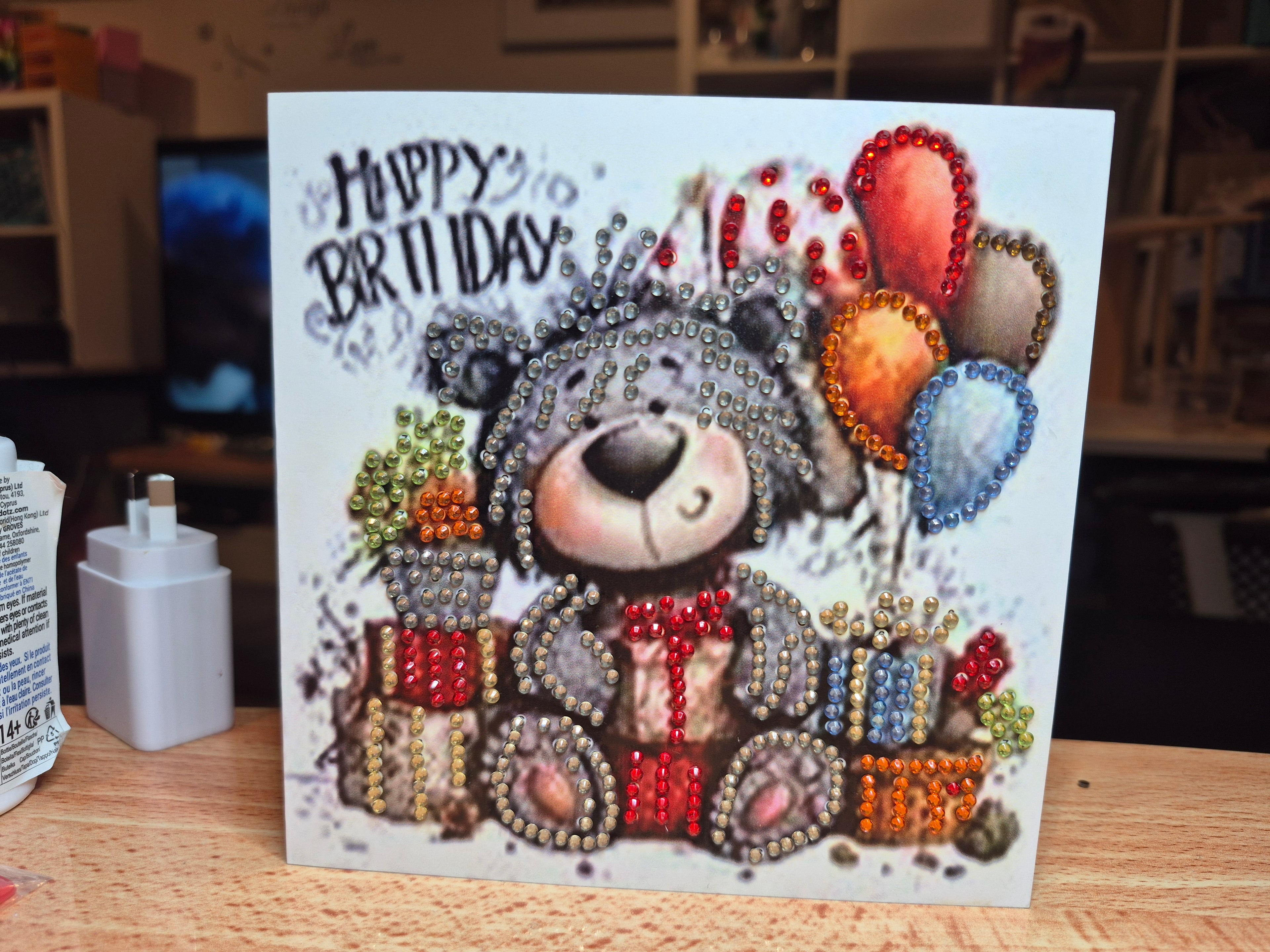 Card - birthday, bear Seahorse Creations AU