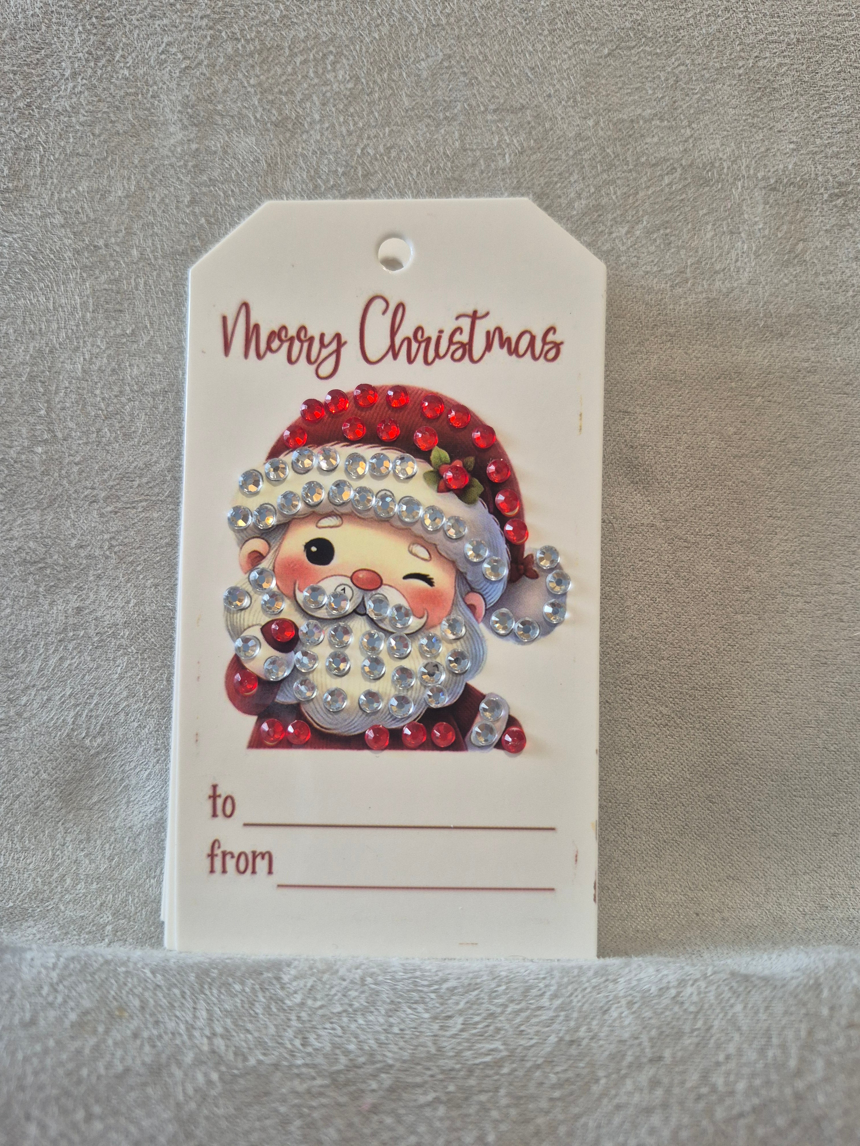 Santa gift tag 1 Seahorse Creations AU