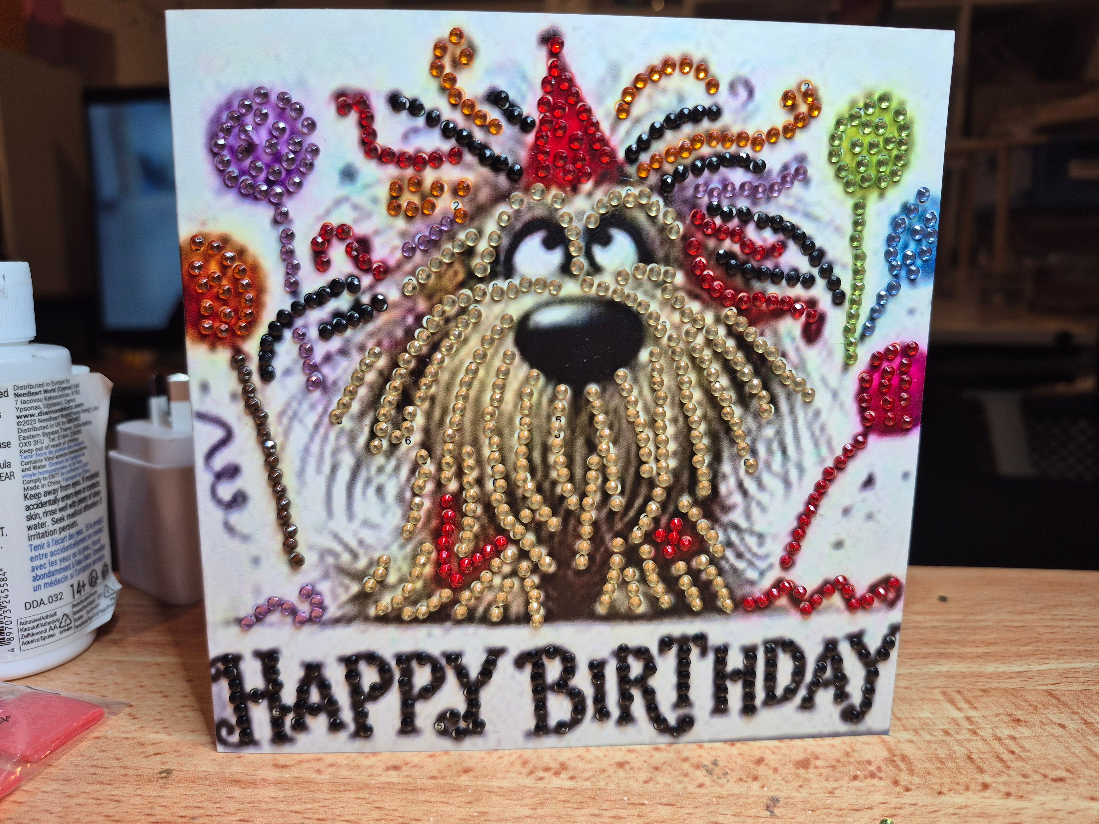 Card - birthday, cute dog 1 Seahorse Creations AU